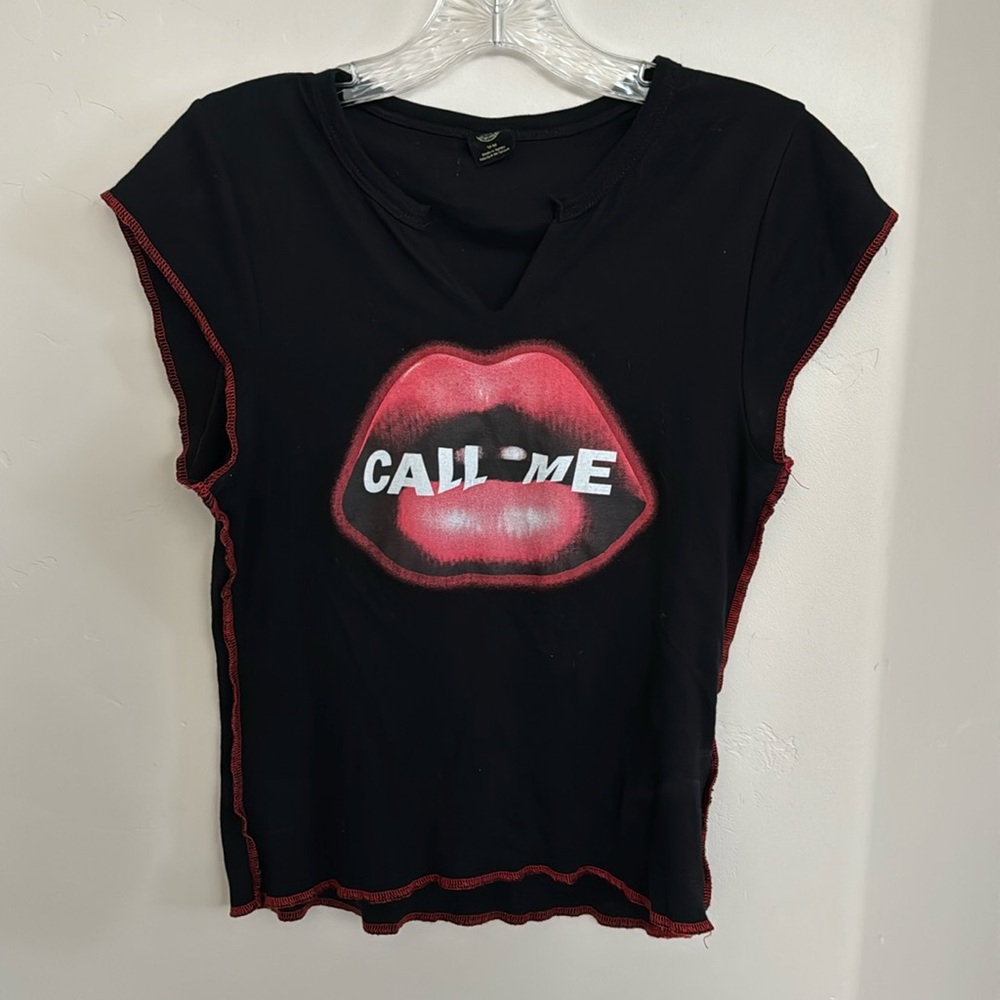 Urban Outfitters Call Me Notch Neck Tee
